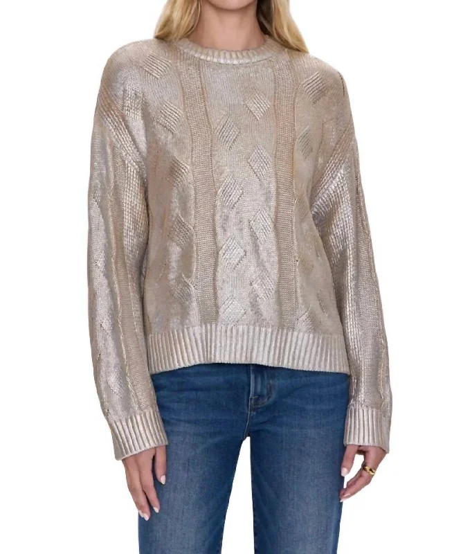 High Street Women's Fashion for Trendy Shoppers Everly Sweater In Gilded Castle