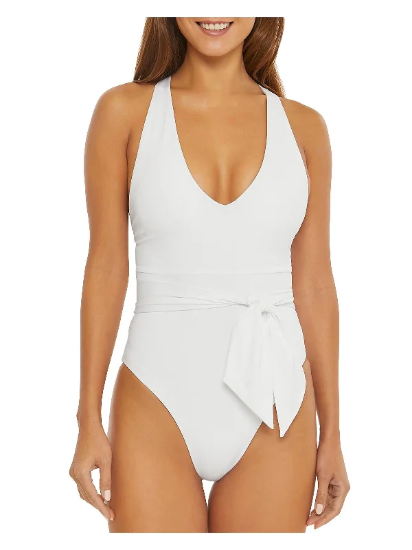 Affordable Women's Fashion Womens Solid Polyester One-Piece Swimsuit