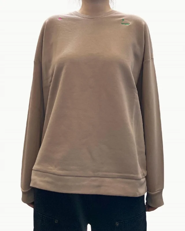 Women's Activewear Apparel Moto Babe Sweater In Caramel Brown Water