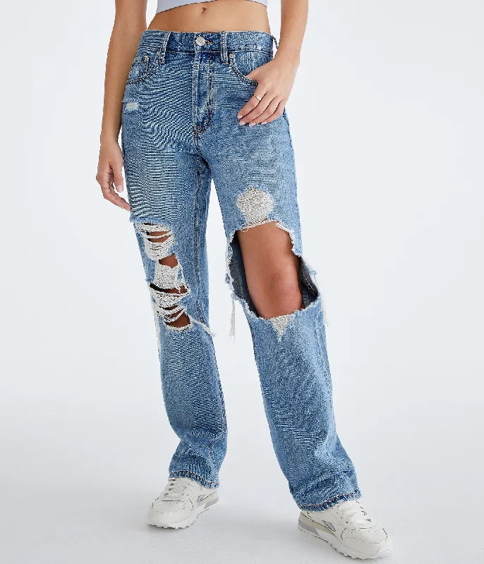 Timeless Women's Outfit Aeropostale Women's '90S Super High-Rise Baggy Jean