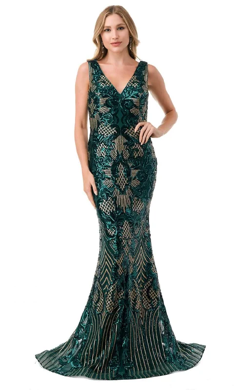 Women's Trendy Outfit Aspeed Design M2803Y - Mermaid Evening Gown