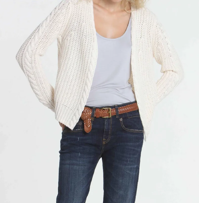 Women's Office Clothing Cool Days Cardigan In White