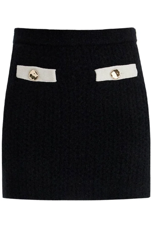 Casual Women's Clothing Online Self Portrait Women's Alpaca Knit Mini Skirt