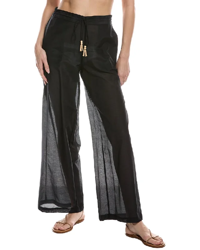 Vintage-Inspired Garments Natori Silk-Blend Pant