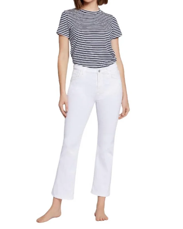 Effortless Chic for Women Boulevard Bootcut Jean In Optic White