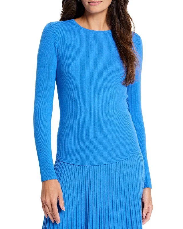 Comfortable Outfit For Women NIC+ZOE Ribbed Sweater T-Shirt