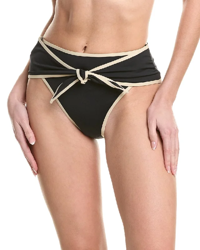 Formal Outfit For Women WeWoreWhat High-Rise Tie Front Bikini Bottom