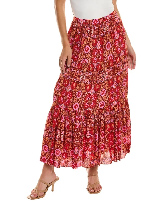 Contemporary Women's Clothing AMUR Murphy Tiered Skirt