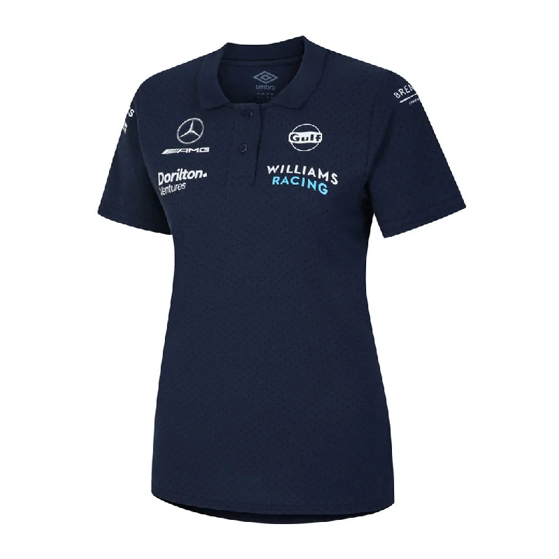 Women's Formal Wear Umbro - Women's Williams Racing 2023 CVC Media Polo (HUUL199201U 4BK)