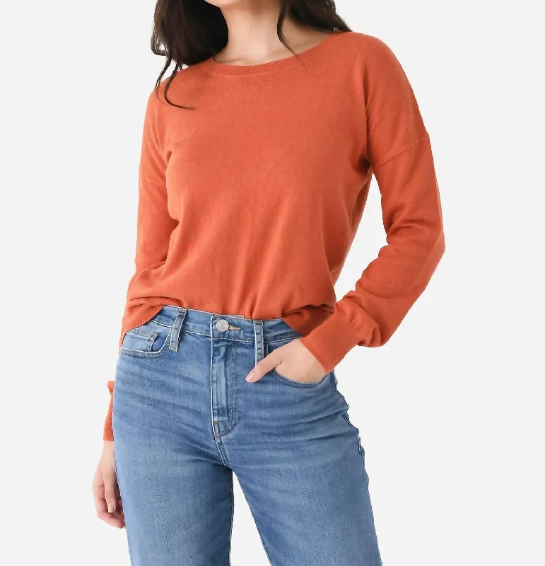 Modern Women's Fashion with Vintage Touches Heart Sleeve Sweater In Amber/milk