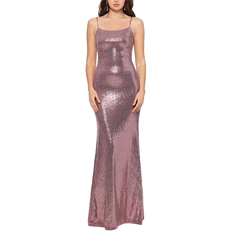 Workwear Fashion for Women Betsy & Adam Womens Sequin Gown Dress