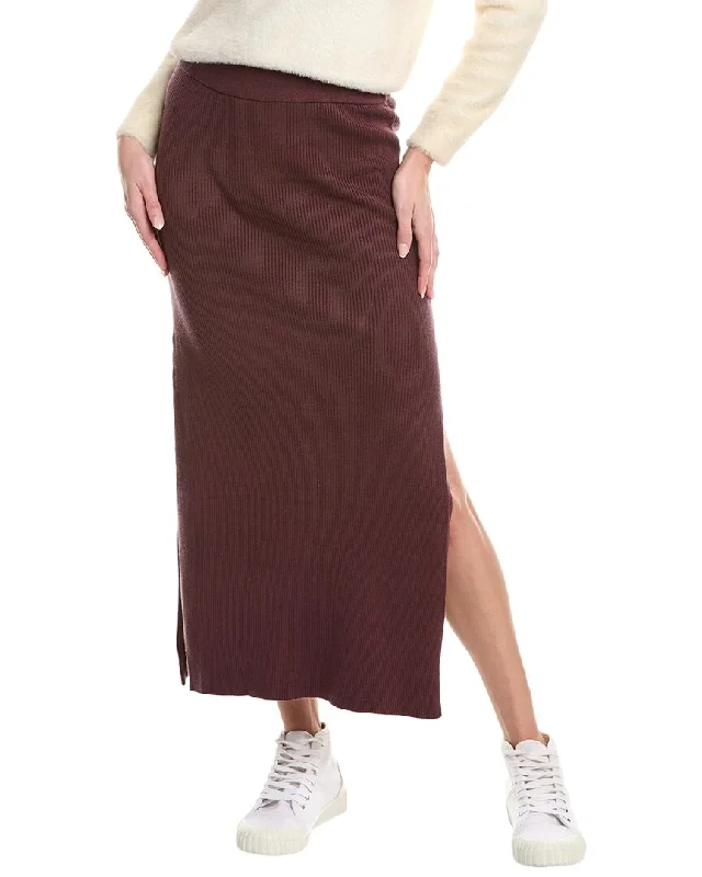 Fashionable Dresses for Women Splendid Rib Knit Skirt