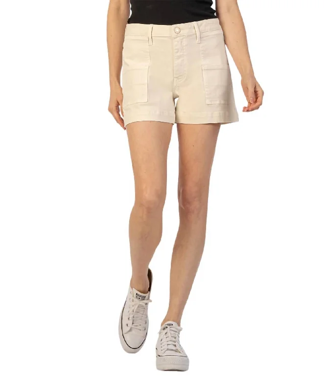 Flash Sale Clothing Jane High Rise Shorts In Ecru