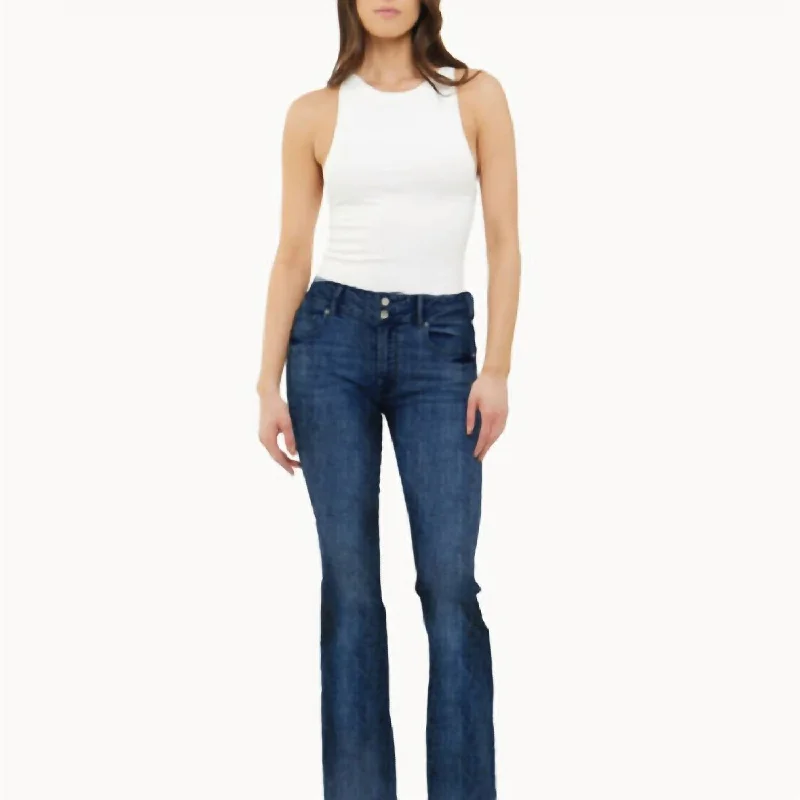 Modern Women's Apparel Mid Rise Wide Leg Jeans In Current