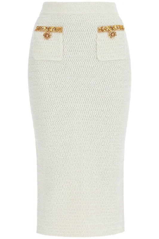 Women's Clothing for Every Occasion Self Portrait Women's 'Knitted Lurex Midi Skirt