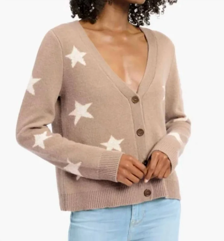 Trendy Outfits For Girls Celestine Cardigan In Chestnut