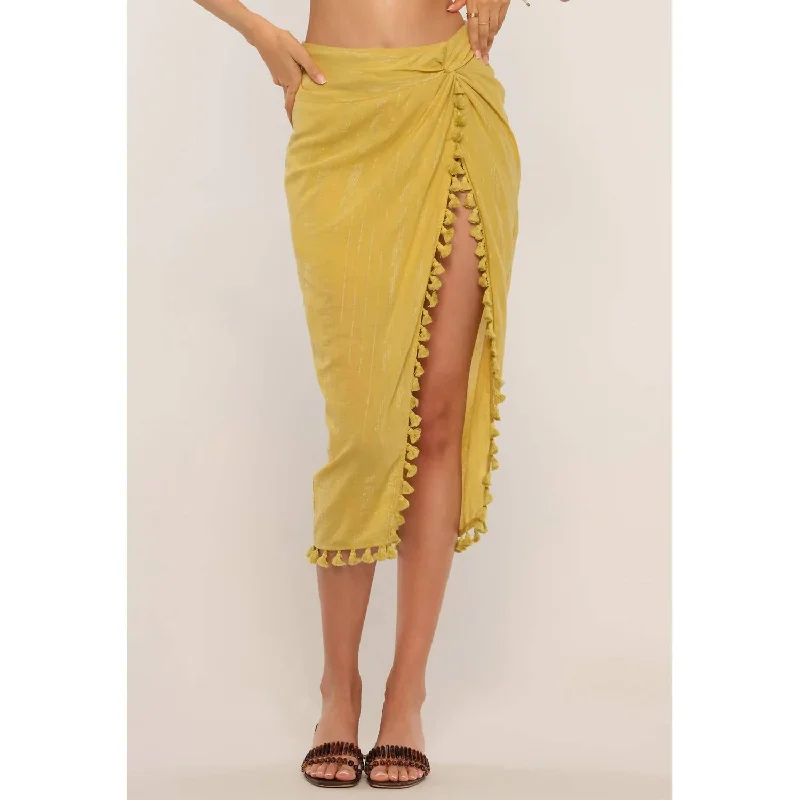 Women's Stylish Outdoor Outfit Mirae Skirt In Citron