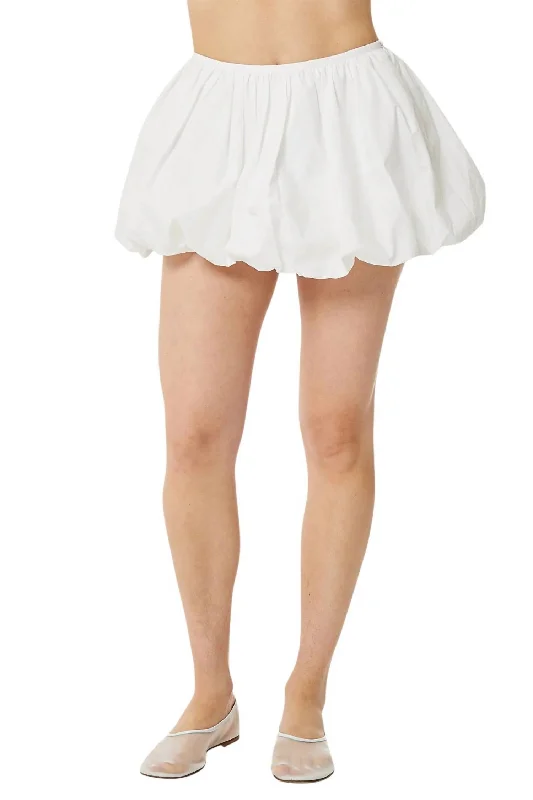 Discount Store Poplin Mini Skirt In Cloud