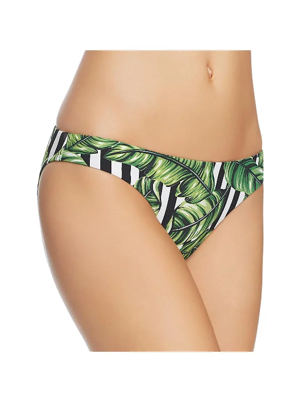 Comfortable Casual Wear Havana Leaf Womens Hipster Low Rise Bikini Swim Bottom