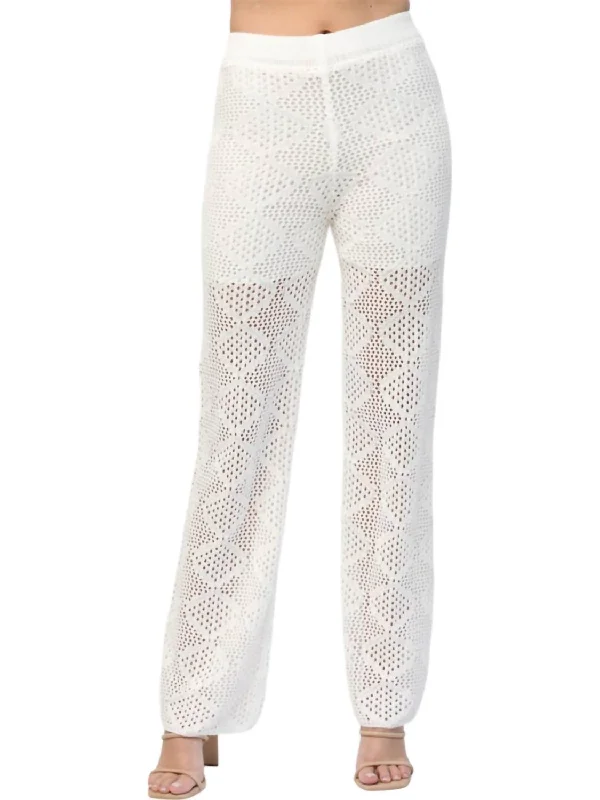 Clothing Brands Beachy Babe Pants In White