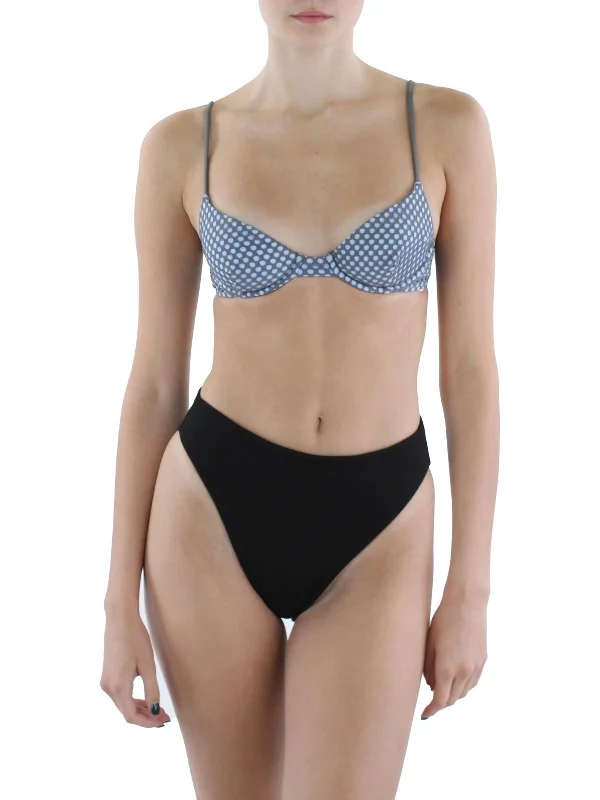 Sales For Clothes Womens Perforated Balconette Bikini Swim Top