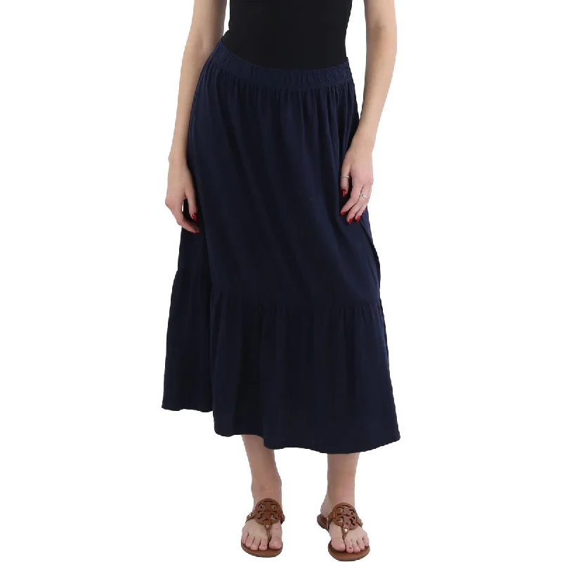 Shop Ladies Clothes Womens Midi Tiered Midi Skirt