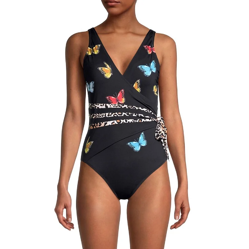 Best Online Clothing Boutiques Johnny Was Women's Monarch Butterfly Print Wrap Swimsuit