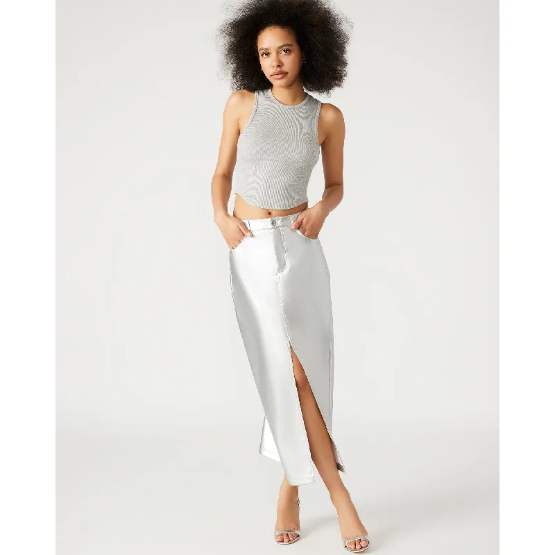 Charming Everyday Clothing For Women Avani Skirt Silver