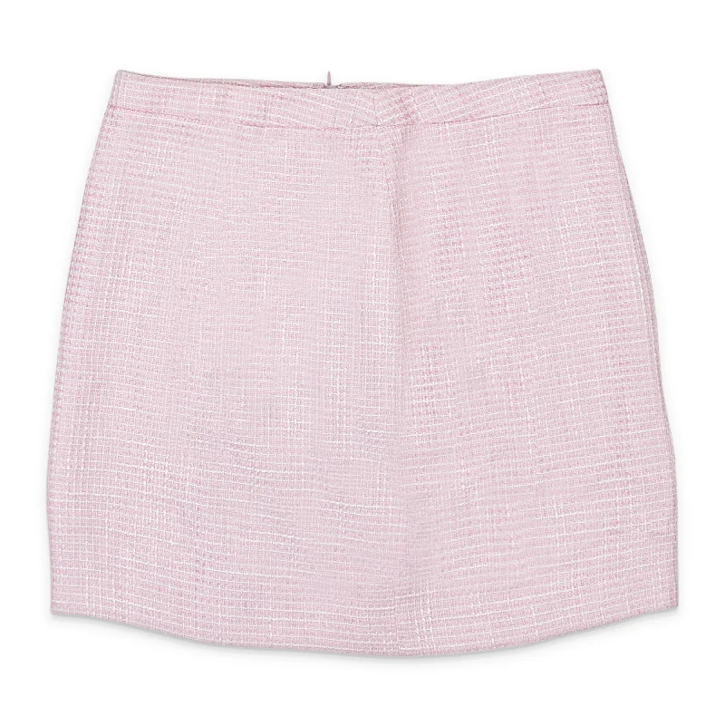 Seasonal Women's Fashion Trends TEXTURED PINK MINI PENCIL SKIRT