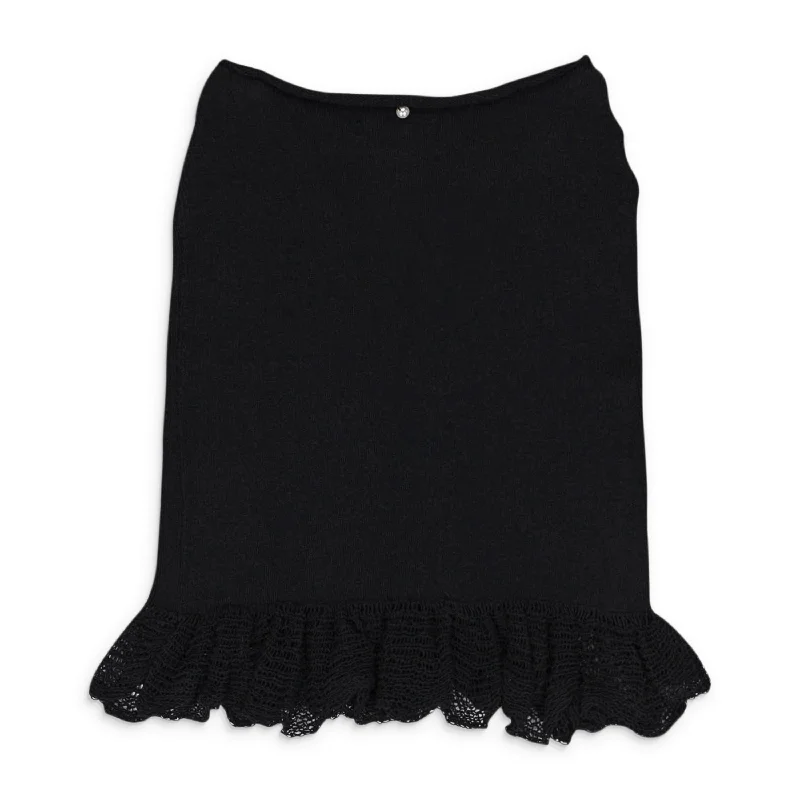 Luxury Women's Fashion COME HITHER BLACK MINI SKIRT