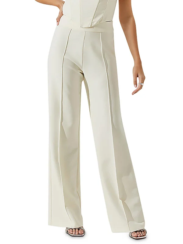 Women's Apparel And Garments Madison Womens High Rise Wide Leg Straight Leg Pants