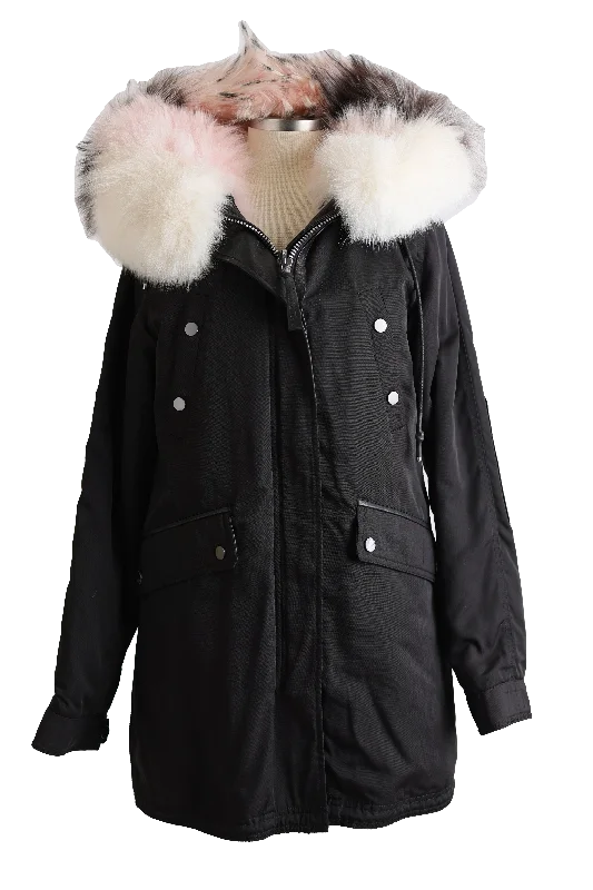 Women's Vintage-Inspired Outfit Belleville Reversible Fur Lined Parka