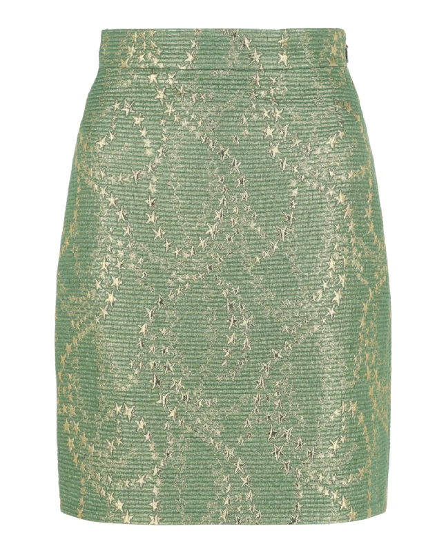 Sale For Women Metallic Woven Skirt