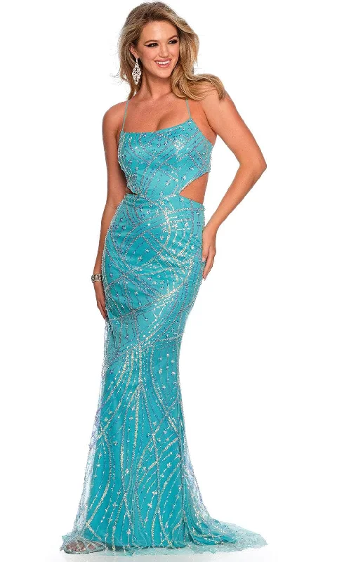 Women's Professional Garments Dave & Johnny 11326 - Glitter Scoop Neck Gown