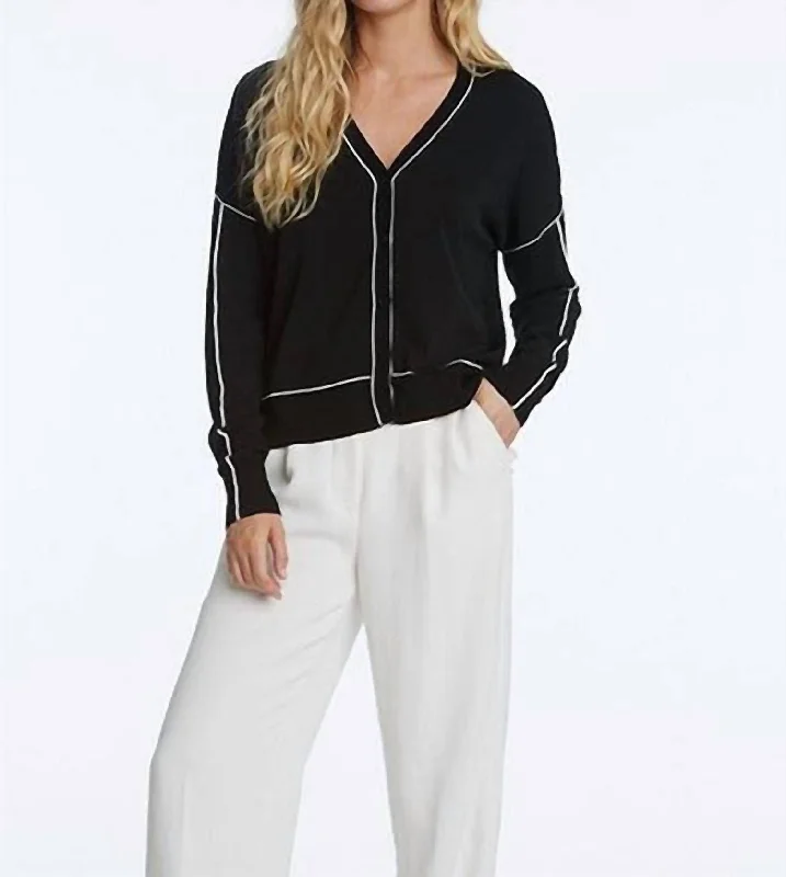 Fashion-Forward Women's Clothing Fast Lane Cardigan In Black