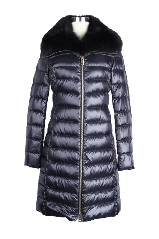 Women Fashion Down Parka W/ Fox Fur Collar