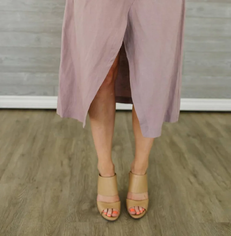 Women's Formal Event Clothing Zenya Wrap Skirt In Mauve