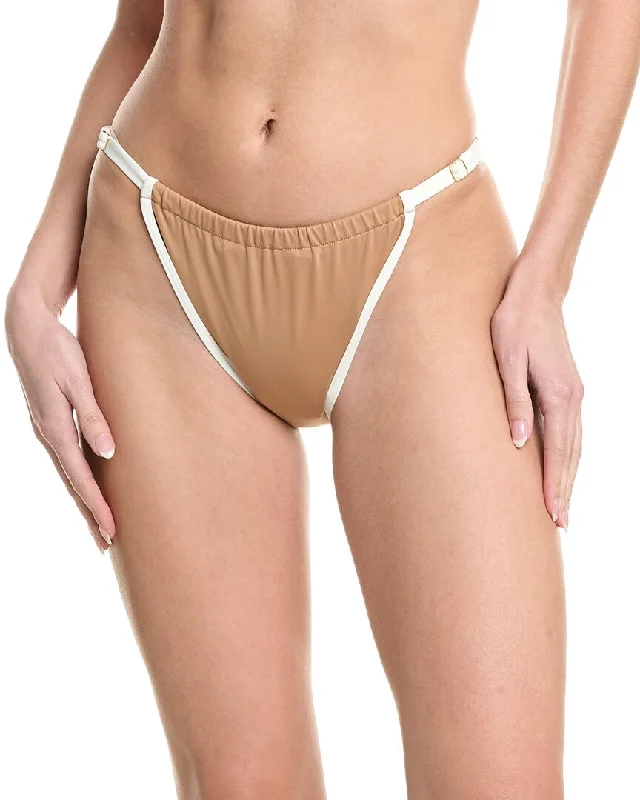 Affordable Women's Fashion WeWoreWhat Adjustable Ruched Bikini Bottom