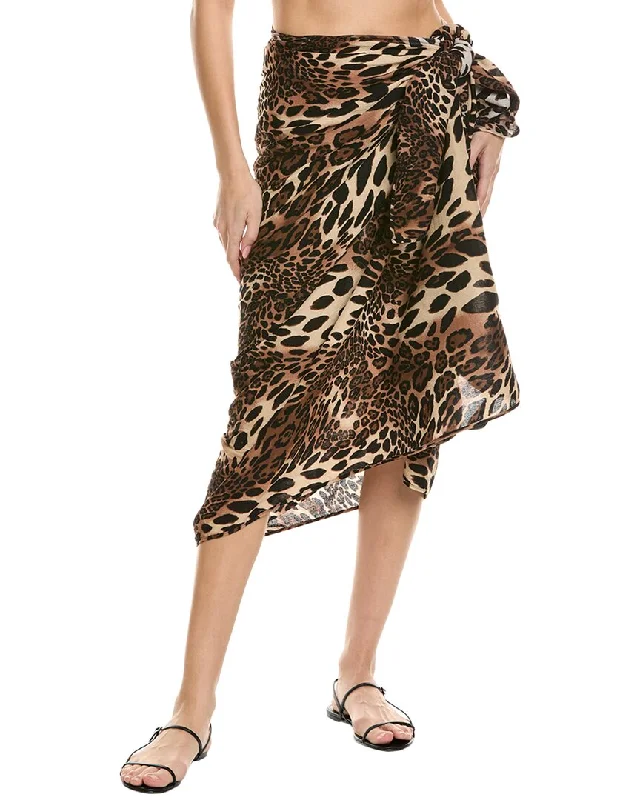 Women's Outerwear Garments Natori Leopard Pareo