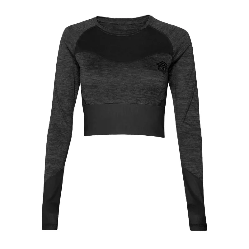 Casual Women's Clothing Umbro - Women's Pro Training Cropped Long Sleeve Top (HUUL166111U 1AP)