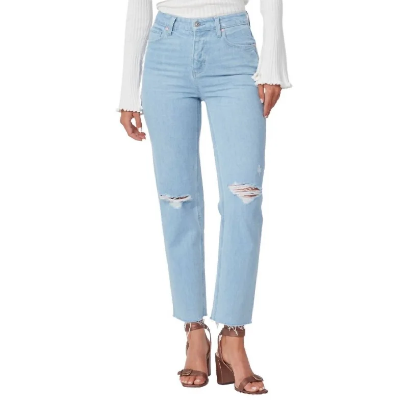 Women's Vacation Outfit Sarah Reverse Jeans In Crash Destructed