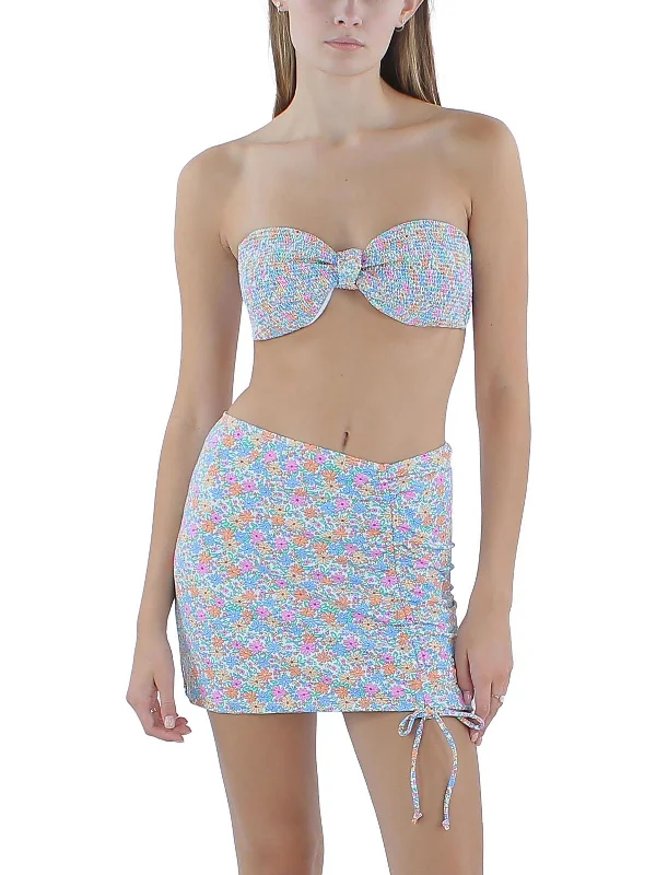 Weekend Sale Womens Floral Bandeau Bikini Swim top