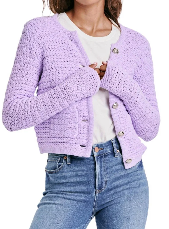 Online Boutiques Clothing Cambria Sweater In Gentle Lavender