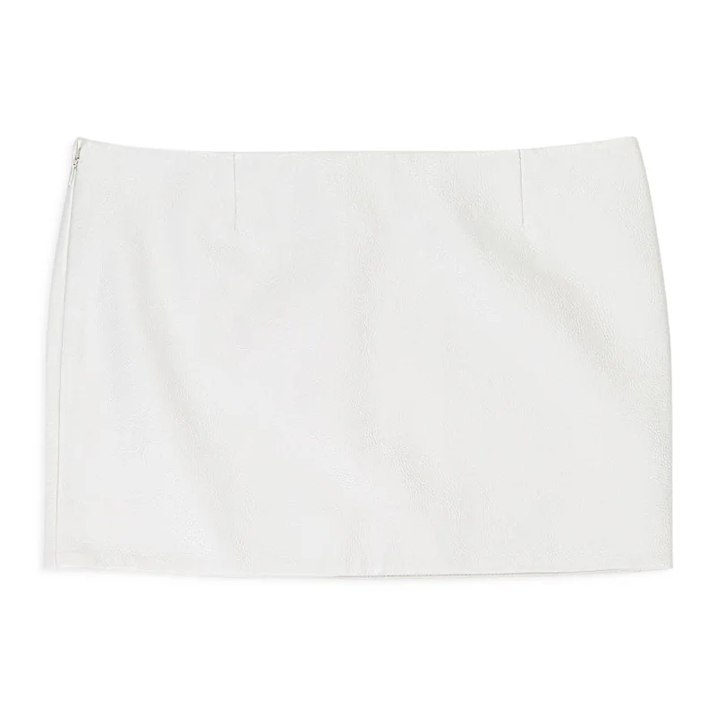 Women's Chic Apparel PALM WHITE SKIRT