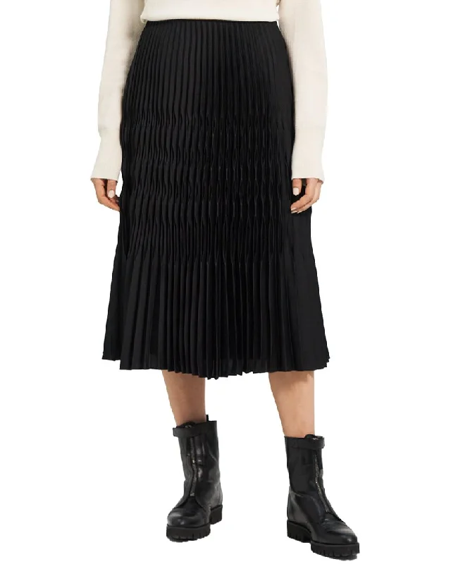 Trendy Women's Apparel for All Seasons Theory Broken Pleat Midi Skirt