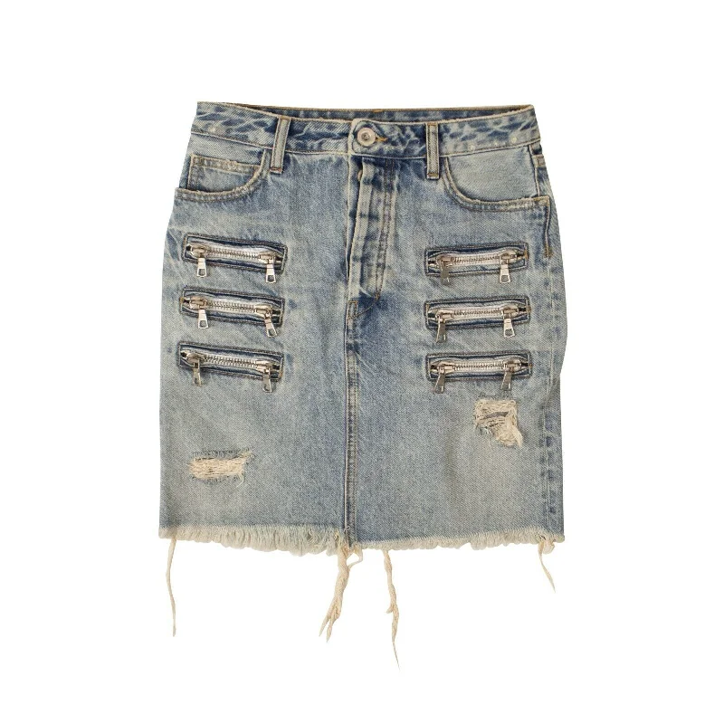 Women's Clothing Brands Unravel Project Skirt - Denim