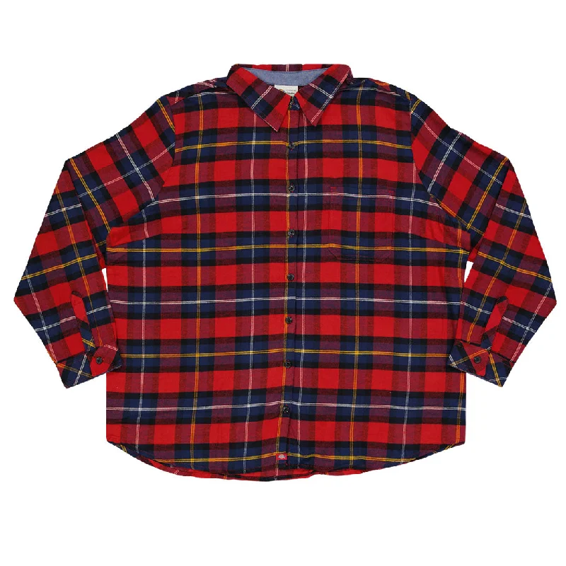 Affordable Online Boutique Dickies - Women's Long Sleeve Plaid Flannel Shirt (Plus Size) (FLW075A1D)