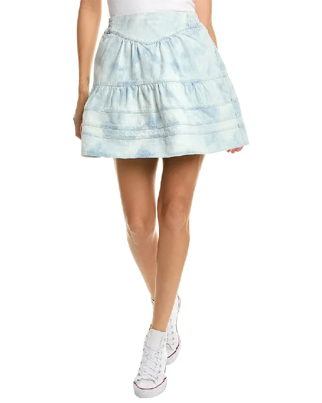 Latest Fashion for Women SEA NY Daryl Bleached Denim Mini Skirt