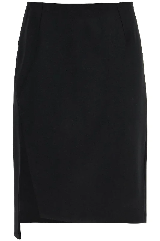 Plus Size Women's Fashion Versace Women's Asymmetric Midi Skirt