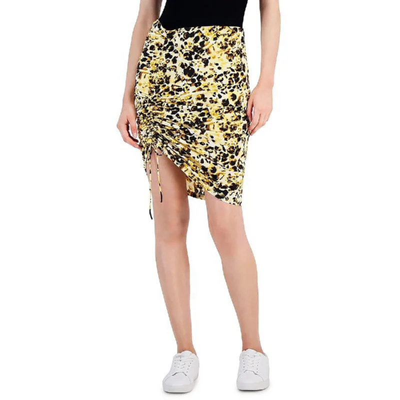 Stylish And Comfortable Clothing For Women Womens Ruched Above Knee Mini Skirt